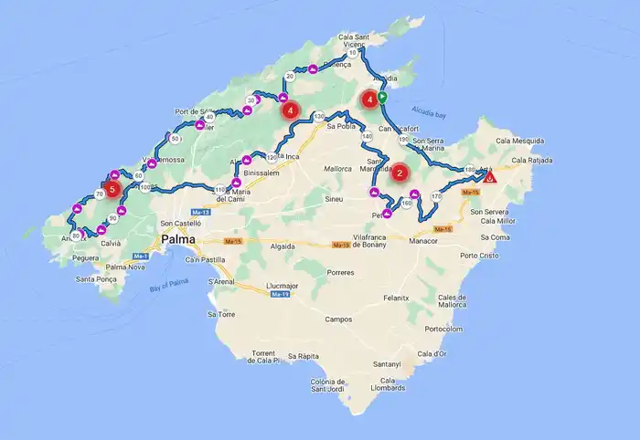 Majorca 312 Route